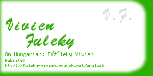 vivien fuleky business card